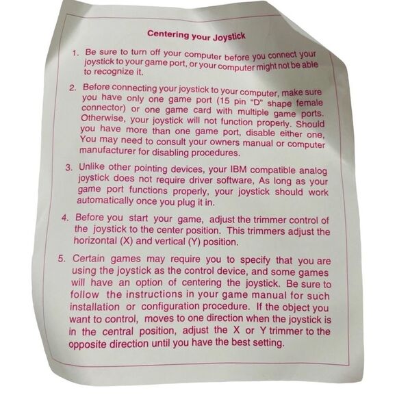 NIB QuickShot Warrior 5 QS-123A Deluxe Analog Joystick - Picture 16 of 16